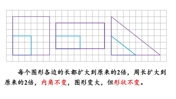 2024（大单元教学）人教版数学六年级下册4.8  图形的放大与缩小课件（共21张PPT)