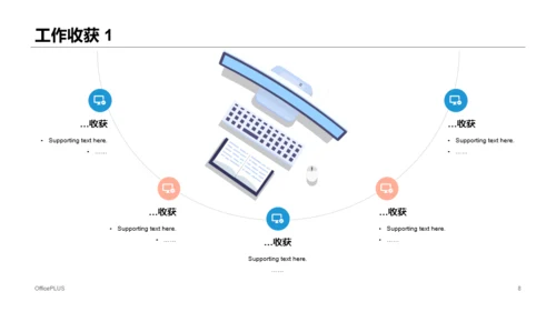 蓝色年度销售总监个人述职报告PPT素材下载