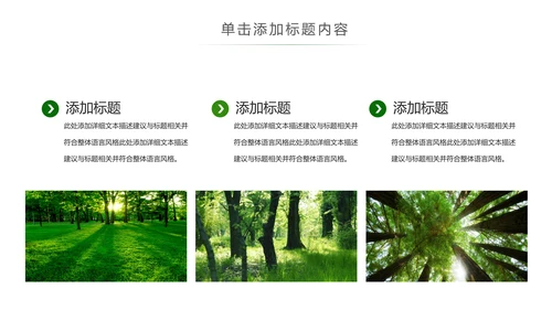 湿地森林世界湿地森林日植树造林动态PPT模板