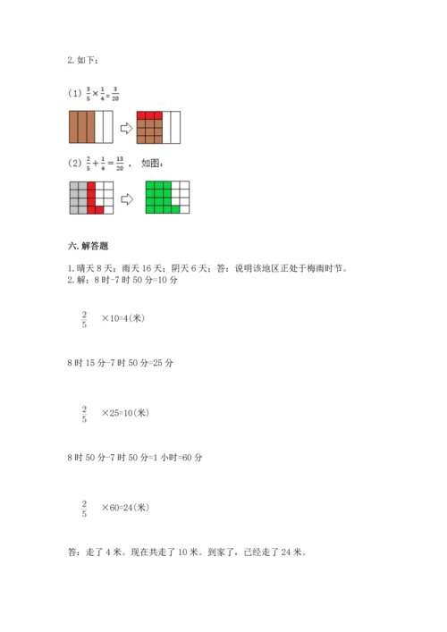 人教版六年级上册数学期中测试卷及答案（全优）.docx