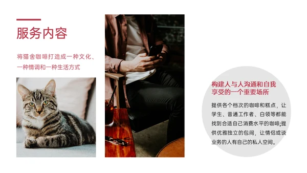 猫舍咖啡馆创业融资商业计划书通用PPT模板