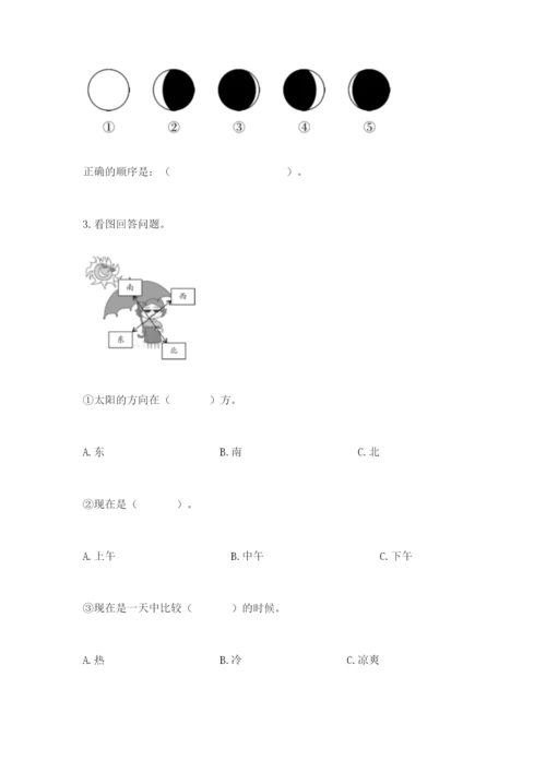 教科版二年级上册科学期末测试卷（有一套）word版.docx