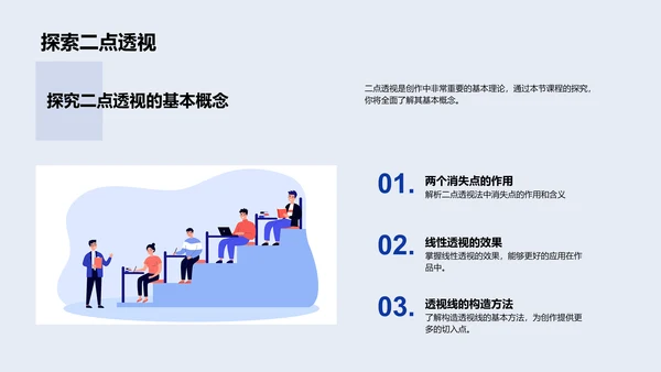 空间透视技巧教学PPT模板