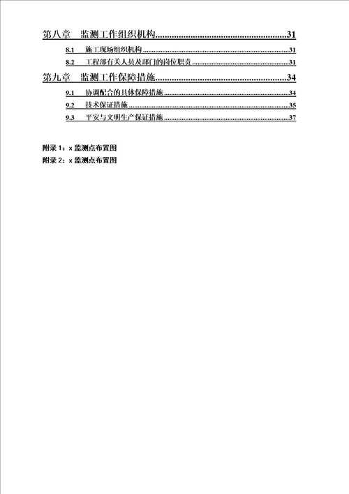 特选某深基坑监测方案