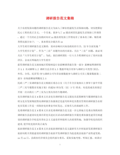 2023年调研报告范文集锦.docx