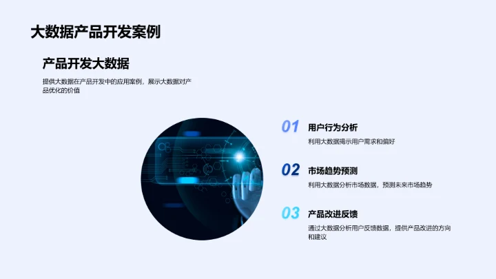 大数据驱动的产品策略报告PPT模板