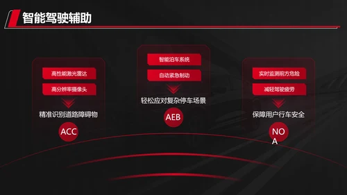 红色科技风新能源汽车产品发布会PPT
