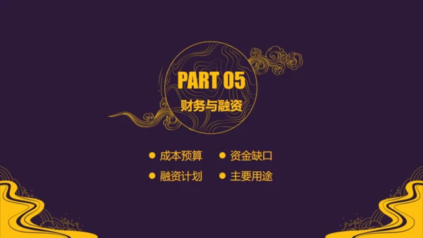 中国风中式设计云纹通用PPT模板