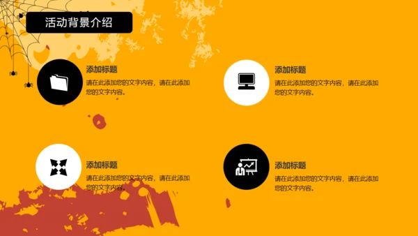 万圣节狂欢夜介绍及流程通用PPT模板