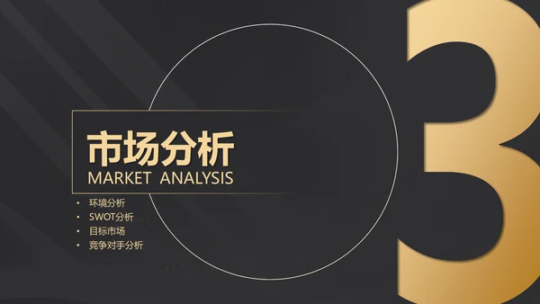 黑金质感项目战略商业计划书通用PPT模板
