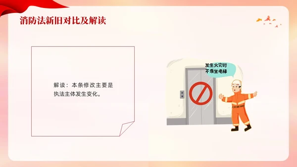 红色卡通遵守消防法规关爱生命安全PPT模板宣传PPT动态PPT全国消防日