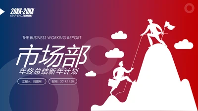 欧美2020市场部新年计划年终总结述职报告PPT