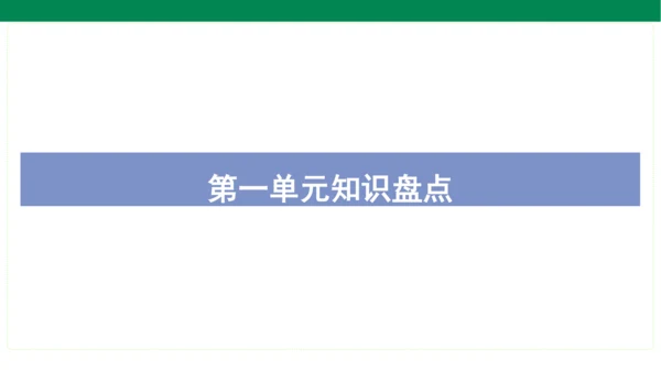 统编版语文二年级上册期中复习单元知识盘点  课件