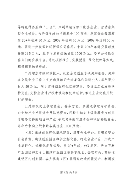 民营经济腾飞计划意见.docx