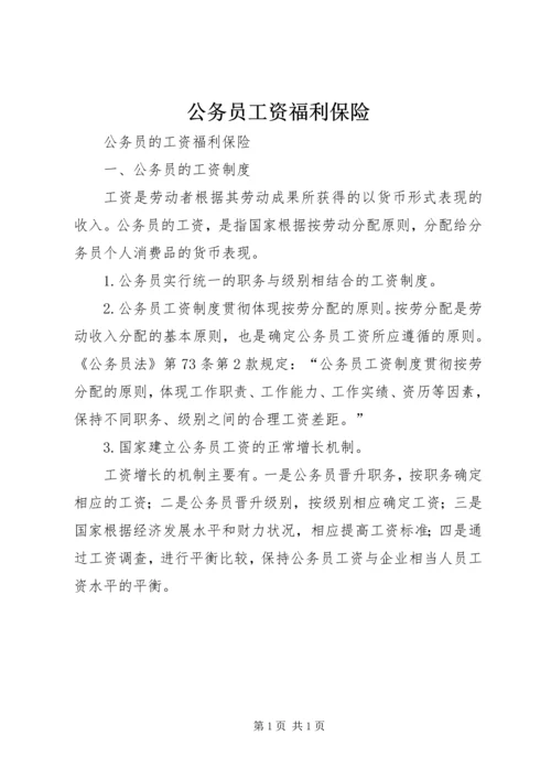 公务员工资福利保险.docx