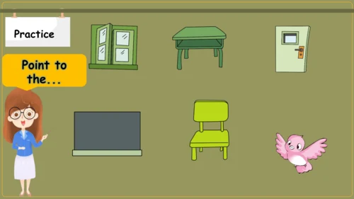 Module 3 Unit 2 Point to the desk 课件(共28张PPT)