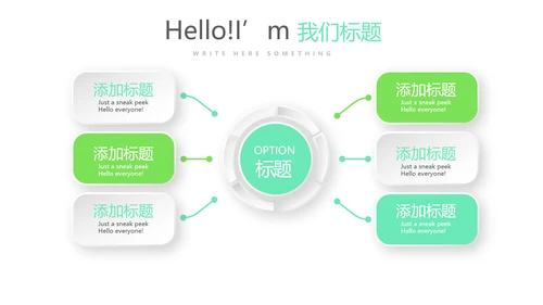 绿色时尚微立体述职报告商务通用PPT动态模板