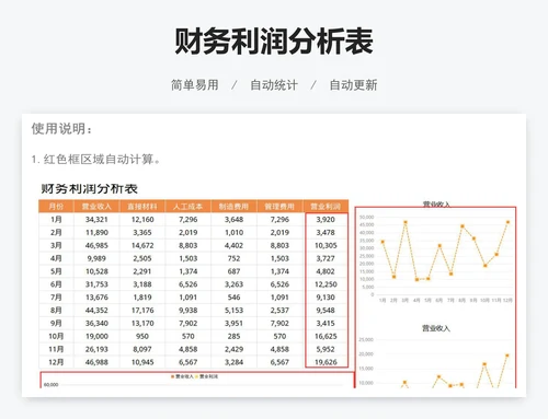 财务利润分析表