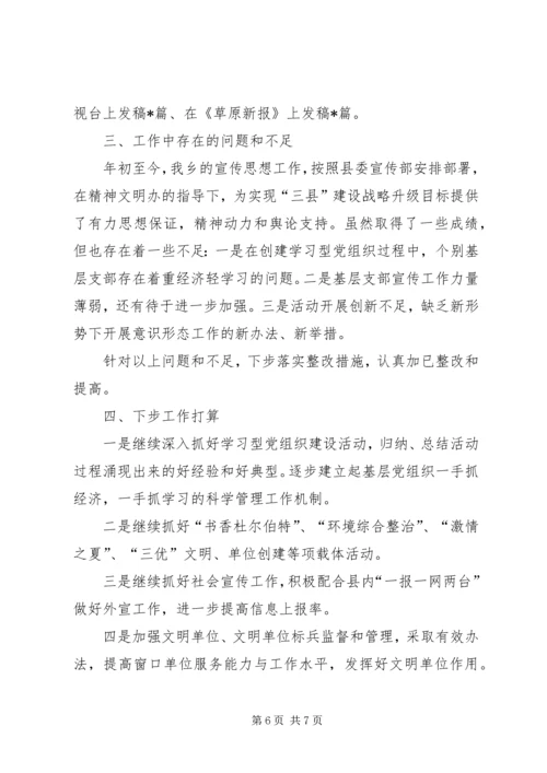 乡镇年终汇报提纲.docx