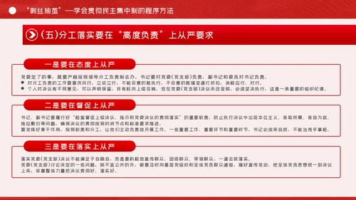全面提升民主集中制贯彻落实质量党课PPT