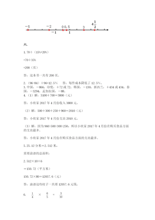 河南省【小升初】2023年小升初数学试卷（达标题）.docx