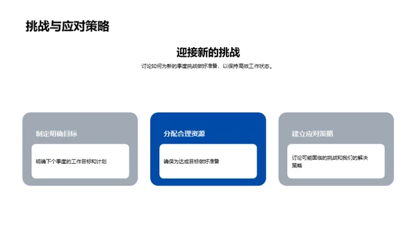 游戏设计部门季度回顾