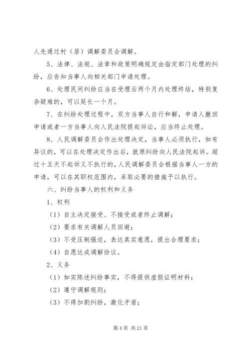 人民调解委员会制度精编.docx