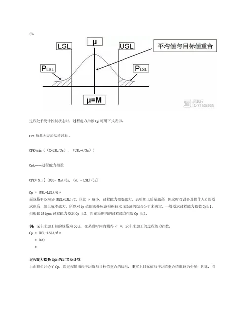 原制程能力分析CPK详解