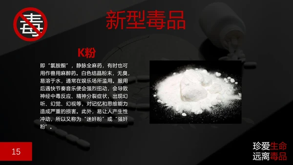 珍爱生命禁毒无毒PPT