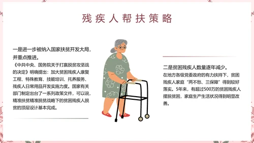 世界残疾人日关爱残疾人ppt模板