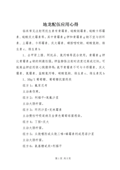 地龙配伍应用心得 (2).docx
