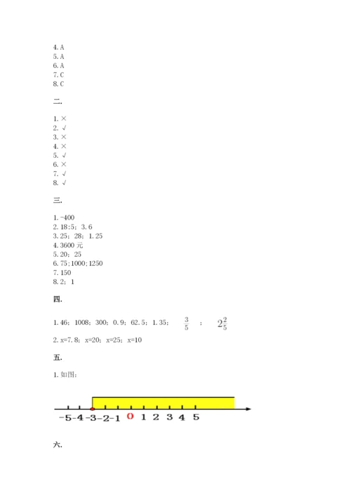 甘肃省【小升初】2023年小升初数学试卷及参考答案1套.docx