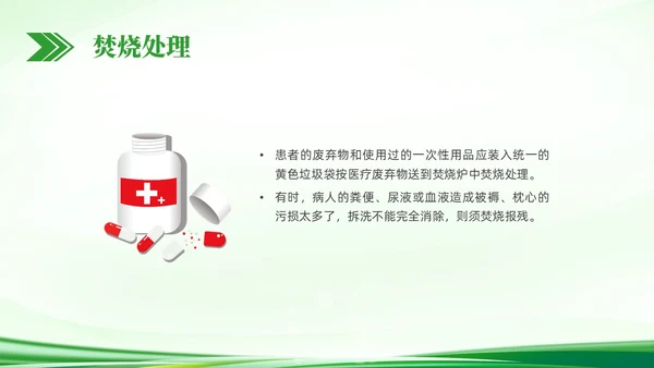 绿色简约科技医疗垃圾分类PPT课件