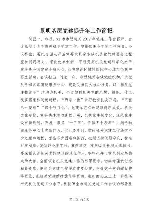 昆明基层党建提升年工作简报.docx