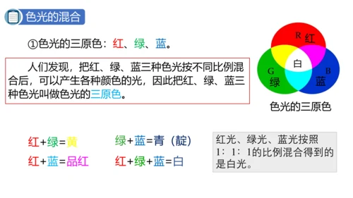 2023-2024学年人教版物理八年级上学期 第四章 光现象 4.5光的色散 课件（30页ppt）