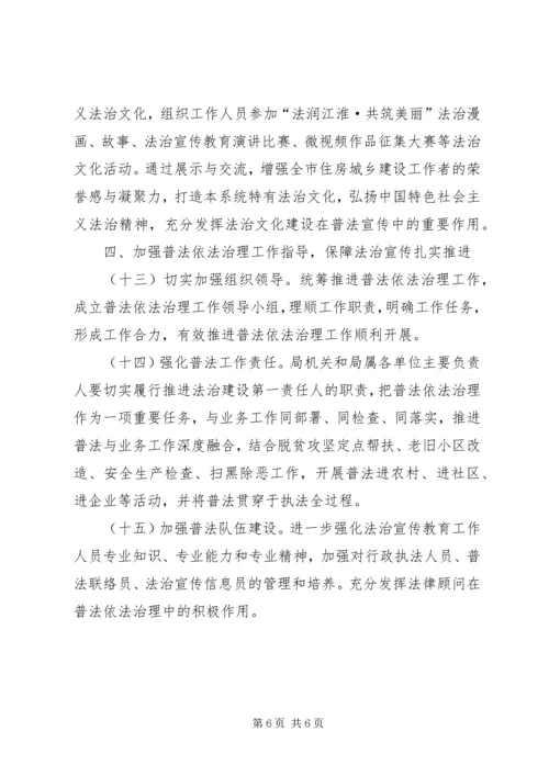 住建局XX年普法依法治理工作要点.docx