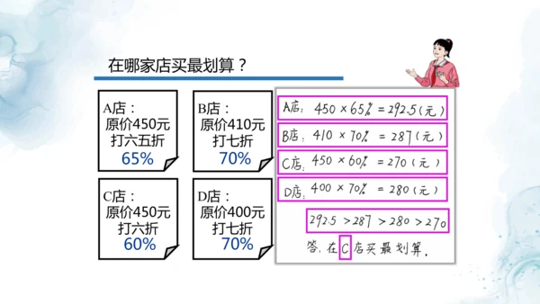人教版六年级数学下册折扣问题教学课件