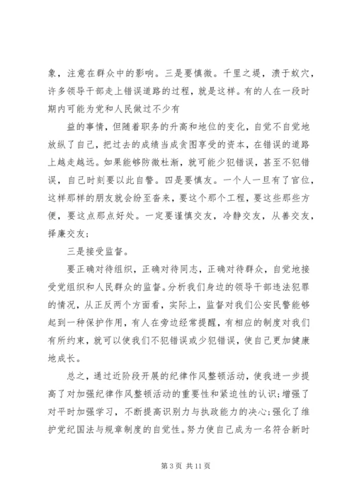 党的纪律作风心得体会.docx