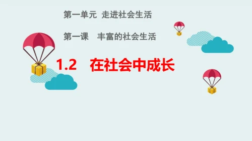 1.2 在社会中成长 课件(共19张PPT)