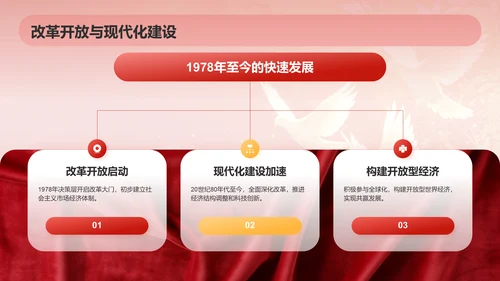 红色党政风国庆节PPT模板
