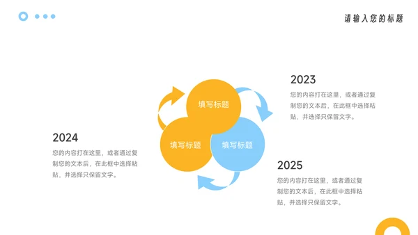 黄蓝3D元素活力品牌合作策划PPT模板