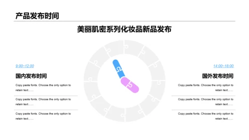 粉色简约化妆品新品发布会PPT案例