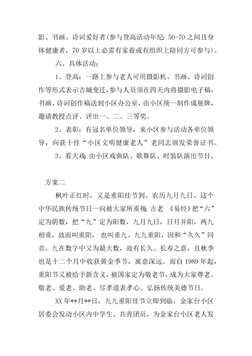 社区重阳节活动专业方案.docx