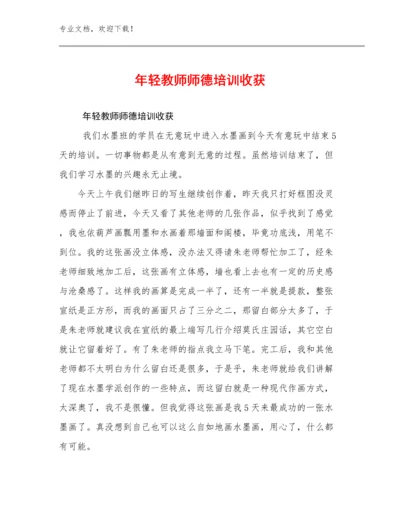 年轻教师师德培训收获范文17篇文档合集.docx