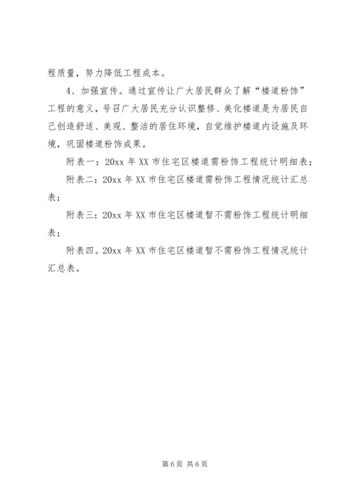 住宅区楼道墙壁粉饰设施功能完善工作实施意见 (4).docx