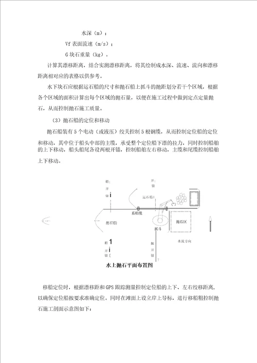 水上抛石施工工艺