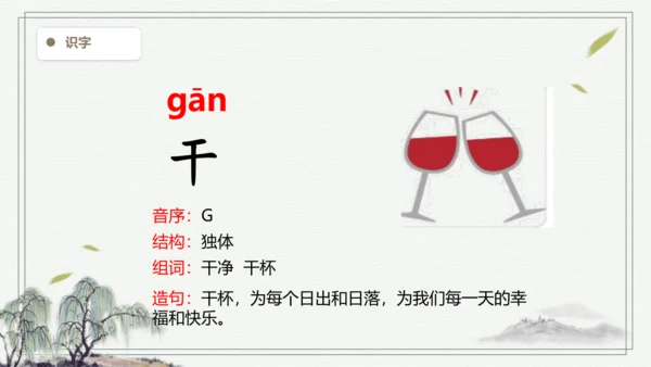 【2024秋季学期】语文二上11.葡萄沟  生字识记课件