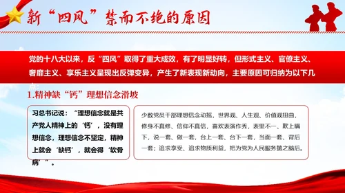 纠四风树新风作风建设党性教育党建PPT课件党课