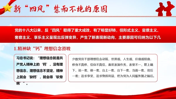 纠四风树新风作风建设党性教育党建PPT课件党课