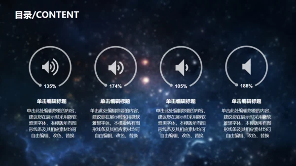 星空大气地球发布会通用PPT模版